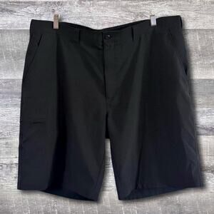 Pro Series Performance Black Golf Short Mens 40 Flat Front Athletic 10" Inseam